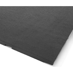 Λαστιχένιο Πάτωμα Original Πλακάκι 100x100cm 15mm Μαύρο