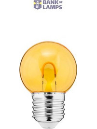 LED Color Bulb 1W E27 G45 240V 55Lm PC yellow clear FILAMENT U