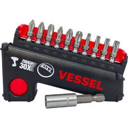 Σετ μύτες με αντάπτορα σε θήκη Impact Ball Torsion IB11P01E VESSEL