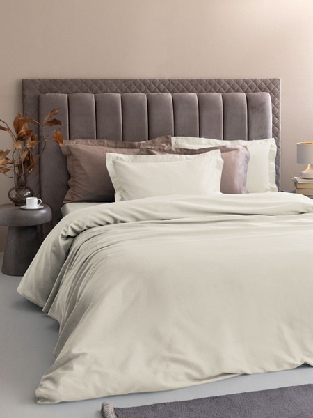 Σετ Παπλωματοθήκη Υπέρδιπλη 230x250 Posh Sateen IVORY