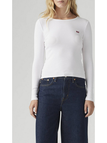 LEVIS HAYES LS TEE 001J4-0003-0003 White