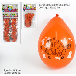 Μπαλόνι Halloween 26εκ-4τεμ (9100)