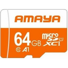 Amaya Κάρτα Μνήμης 64GB MicroSDHC με Αντάπτορα Class 10