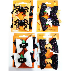 Κλιπ Μαλλιών Φιογκάκια Halloween 4σχ. 8x5εκ