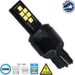 Globostar T20 W21W LED Λευκό 12V 8W 1τμχ