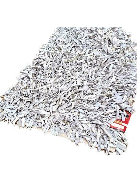 Δερμάτινο Χαλάκι Φουντωτό 70x140 - L.GREY 5204995202950