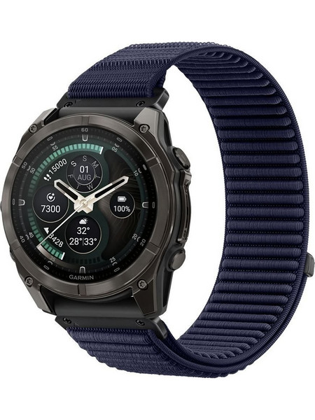 Tech-Protect NylonLoop Λουράκι Υφασμάτινο Navy Blue (Garmin Fenix 5X / 5X Plus / 6X / 6X Pro / 7X / 8 / 8 Pro 51mm)