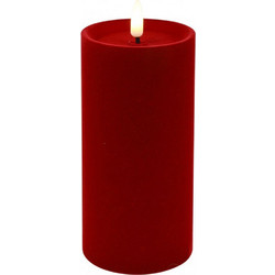Χριστουγεννιάτικο Κερί Led 013.839965 7,5x15cm Red