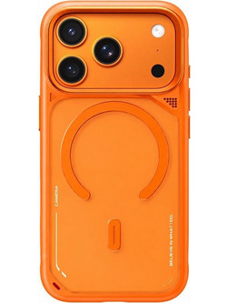 Blueo Frosted Heat Dissipation Stand MagSafe Back Cover Orange (iPhone 18 Pro Max / 17 Pro Max)
