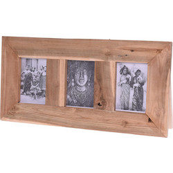 Κορνίζα Τριπλή ArteLibre Καφέ Ξύλο 55x3.5x28cm 06350620