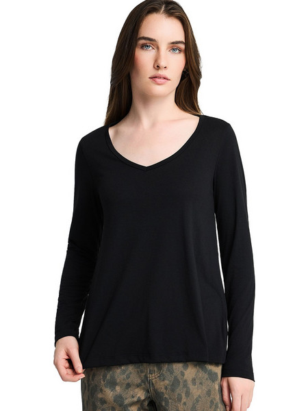 FUNKY BUDDHA ΜΠΛΟΥΖΑ ΓΥΝΑΙΚΕΙΑ FBL014-101-07-BLACK (BLACK)