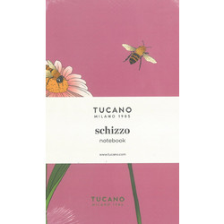 TUCANO NBSCZ-BEES-PK SCHIZZO NOTEBOOK PINK