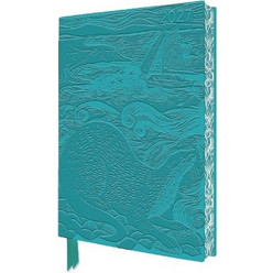 Angela Harding: Shetland Otter & Windsong 2027 Artisan Art Vegan Leather Diary Planner - Page to View with Notes