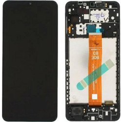 Αυθεντική Οθόνη Samsung A12 2021 A127 Black (Samsung Service Pack GH82-26485A)