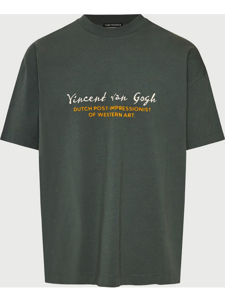 T-shirt oversized Van Gogh - FUNKY BUDDHA x apoh London FBU014-602-04_GREEN STORM