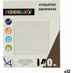Κολλητικές ετικέτες Pincello Λευκό 17 x 4 x 19 cm 22 x 49 mm Μήλο (12 Μονάδες)