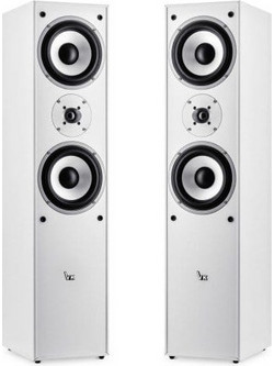 Voice Kraft VK 1004-2 Ζεύγος Ηχείων Hi-Fi Δαπέδου 3 Δρόμων White