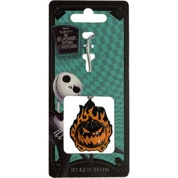 The Nightmare Before Christmas - Flaming Pumpkin - 3D Keychain