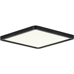 InLight Πλαφονιέρα οροφής LED 40W 3CCT (by switch on base) από μαύρο μέταλλο D:50cm (42045-Black)