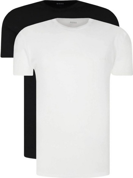 ΕΣΩΡΟΥΧΑ T-Shirt BOSS RN2P Rib, BLACK GREY WHITE