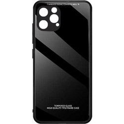 Forcell Glass Back Cover Black (iPhone 12 Pro Max)
