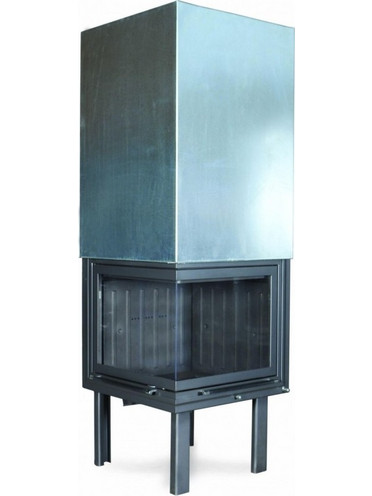 Warm FW 50X50 Γωνιακό Ενεργειακό Τζάκι Αερόθερμο Ξύλου Ίσιο 16.5kW