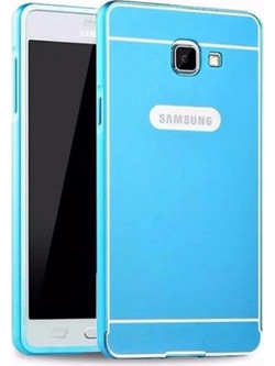 Θήκη Samsung Galaxy A5 2016 (A510F) Hybrid Ακρυλική Αποσπώμενη PC Πλαίσιο Αλουμινίου - 2450 - Γαλάζιο - OEM