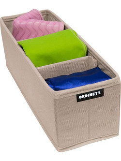 ORDINETT Ιταλίας Θήκη Οργάνωσης Ντουλάπας 30.5x10x10cm TNT SMALL DIVIDER CAMARGUE Μπεζ