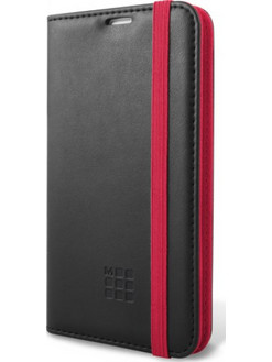 Θήκη Book Moleskine Universal 4.6"-5.2" Black/Red