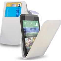 Δερμάτινη Θήκη Flip για HTC Desire 320 Λευκό (ΟΕΜ)