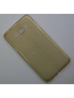 Samsung Galaxy A7 A700F - Full Body Silicone Rubber Shockproof 360 Protective Ultra Slim Case Cover Gold (OEM)