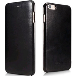 iCarer Vintage Series Side-Open Card Δερμάτινη Θήκη iPhone 6S Plus / 6 Plus - Black (11749)