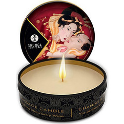 Shunga Erotic Art Strawberry Wine Candle 30ml