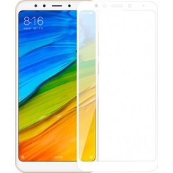Προστατευτικό Οθόνης Tempered Glass Full Cover για Xiaomi Redmi 5 Λευκό (OEM)