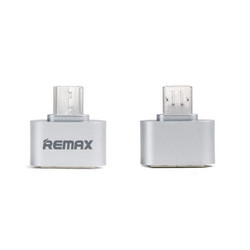REMAX OTG RA-OTG Micro Usb Male - Usb A Female - Ασημί