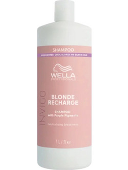 Wella Professionals Invigo Blonde Recharge Cool Blonde Σαμπουάν για Προστασία Χρώματος για Βαμμένα Μαλλιά 1lt
