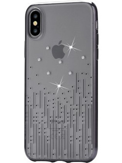 Case DEVIA Meteor iPhone X/ iPhone XS black SWAROVSKI