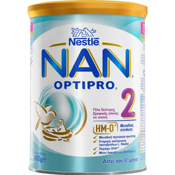 Nestle Nan 2 Optipro Βρεφικό Γάλα Σκόνη 6m+ 400gr