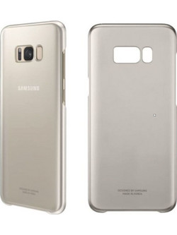 Samsung Back Cover Transparent Gold (Galaxy S8+)