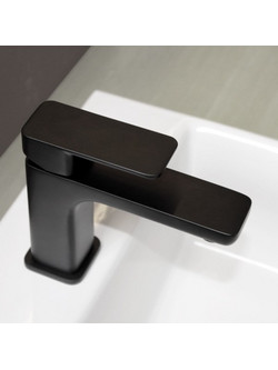 Μπαταρία Νιπτήρος QUADRA BLACK MATT 144310-400 EURORAMA