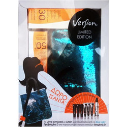 Version Sun Care Anti-Wrinkle Face Cream-Gel Tinted SPF30 50ml + Cream Gel Anti-Aging SPF50+ 50ml