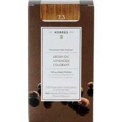 Korres Argan Oil Advanced Colorant 7.3 Ξανθό Μελί Μόνιμη Βαφή Μαλλιών Χωρίς Αμμωνία 50ml