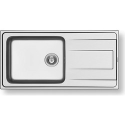 Pyramis Alea Plus Ένθετος Νεροχύτης Inox Αντιστρεφόμενος Σατινέ 100x50cm 107159101