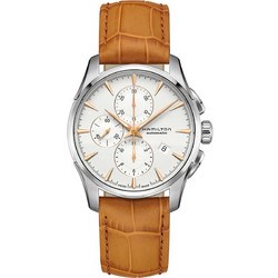 Hamilton Jazzmaster Ανδρικό Ρολόι Χρονογράφος Αυτόματο με Καφέ Δερμάτινο Λουράκι H32586511