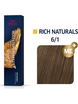 Wella Koleston Perfect Me+ Rich Naturals 6/1 Ξανθό Σκούρο Σαντρέ Μόνιμη Βαφή Μαλλιών 60ml
