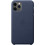 Apple Leather Case Midnight Blue (iPhone 11 Pro)