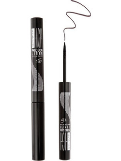Seventeen High Precision Liquid 03 Dark Brown Αδιάβροχο Πινέλο Eyeliner