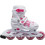Roces Jokey 3.0 Inline Αυξομειούμενα Rollers Παιδικά Λευκά Ροζ 18.400846
