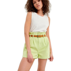 Funky Buddha Γυναικείο Σορτς Τζιν Ψηλόμεσο Lime FBL005-172-03