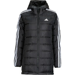 Adidas Essentials 3-Stripes Γυναικείο Μπουφάν Χειμωνιάτικο Puffer Μακρύ Μαύρο HZ4428